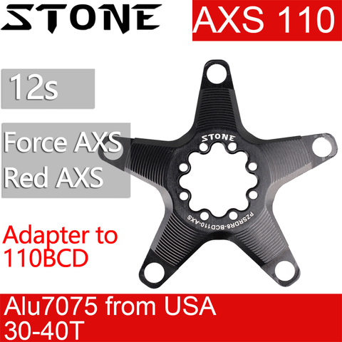 Stone AXS-Adaptador de cadena para bicicleta de carretera, convertidor Spider 110 BCD, 5 brazos para Sram Force Red AXS, grava 12 S, manivela de velocidad ► Foto 1/6