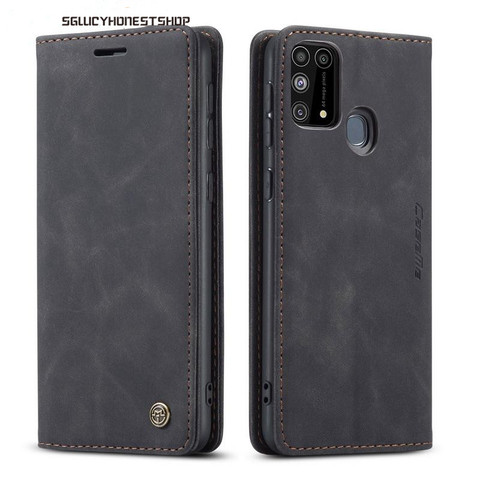 Funda magnética Retro de cuero con tapa para Samsung Galaxy, funda de libro con soporte para tarjetas, para M31, S20 Plus, Ultra, A51, A71, A50, A70, A30 ► Foto 1/6