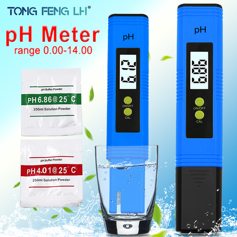 LCD portátil Medidor de PH Digital pluma de exactitud del probador 0,01 acuario agua de la piscina vino orina calibración automática ► Foto 1/6