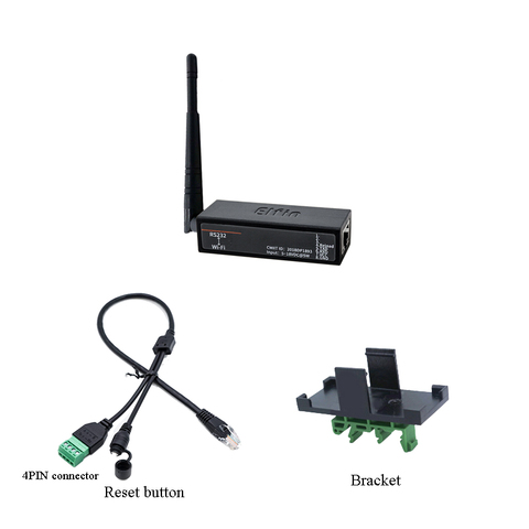 Puerto serie RS232 WiFi dispositivo serie servidor Elfin-EW10 apoyo TCP/IP Telnet Modbus TCP protocolo IOT DE DATOS convertidor transferencia ► Foto 1/6