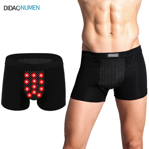 Turmalina ropa interior de los hombres magnético salud Boxer Shorts de algodón transpirable cuerpo terapia magnética ► Foto 1/6