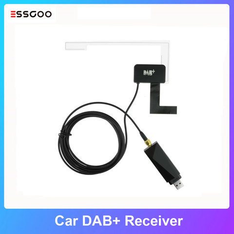 Essgoo-antena de extensión DAB para coche, receptor de señal portátil, adaptador USB para Autoradio europeo, compatible con ESSGOO Android ► Foto 1/6