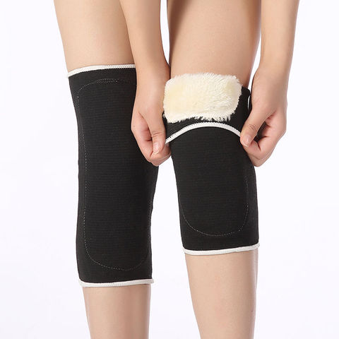 Rodilleras para hombres y mujeres almohadillas para las piernas de la rodilla calientes y frías con forro polar súper elástico almohadillas de otoño para ancianos y ancianos ► Foto 1/6