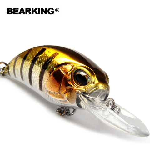 Bearking modelo: 5 unids/lote profesional Señuelos de Pesca mezclado colores manivela 65mm 15,8g flotante de buceo 3 m envío gratis ► Foto 1/6