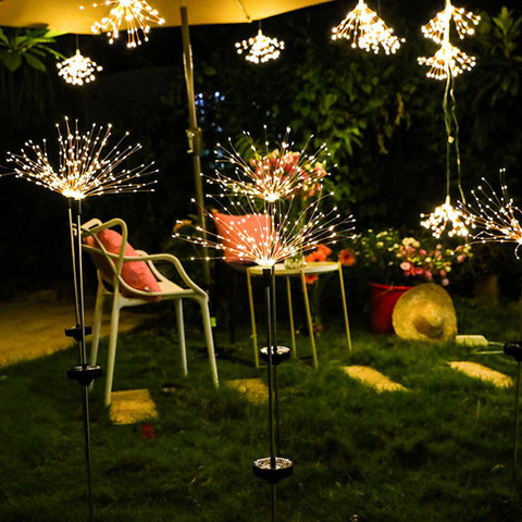 Guirnalda de luces LED solares para exteriores, luces impermeables para jardín, césped, diente de león, Navidad, boda, decoración ► Foto 1/6