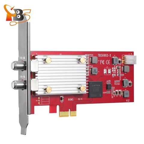 SINTONIZADOR DE DVB-S2X profesional TBS6903X, tarjeta PCIe compatible con CCM, ACM, VCM, flujo de entrada múltiple, modo de transmisión genérica ► Foto 1/5