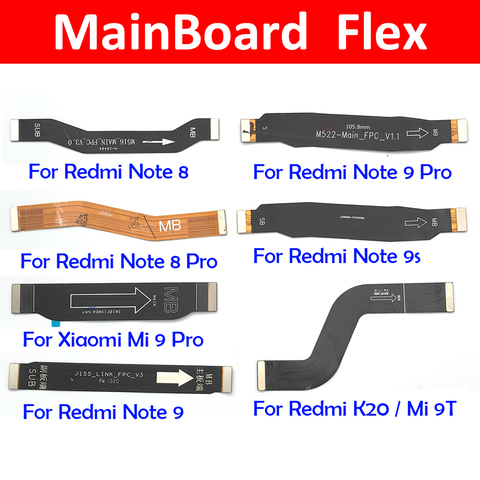 Nuevo Original principal placa base conector flexible Cable para Xiaomi Redmi 8 8A 9 Nota 5 8 8T 9 Pro 9S Mi 9T 10T ► Foto 1/6