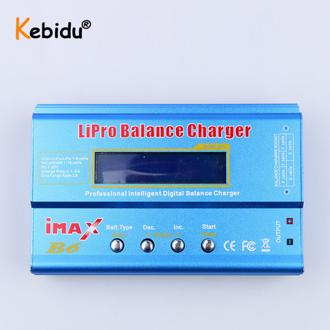 IMAX B6 Nimh Li-Ion ni-cd Lipro, cargador de batería de equilibrio Digital RC, cargador de equilibrio, descargador con pantalla LCD Digital, venta al por mayor ► Foto 1/6