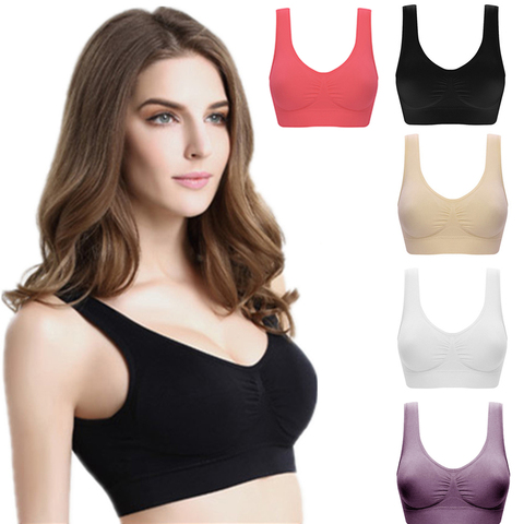 Sujetador deportivo xlikka para chicas sujetador Sexy con almohadillas Sujetador Push up sin costuras talla grande XXXL ropa interior sujetador inalámbrico Bralette para las mujeres ► Foto 1/6