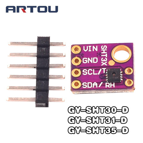 SHT30/SHT31/SHT35 Digital de temperatura de salida y Módulo Sensor de humedad de la CII I2C interfaz 3,3 V GY-SHT31-D para Arduino ► Foto 1/4