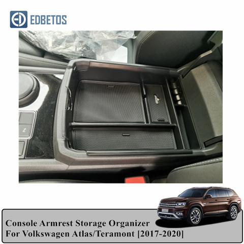 Caja de reposabrazos Atlas para Volkswagen Teramont organizador de almacenamiento de limpieza Volkswagen accesorios internos 2017-2022 ► Foto 1/6