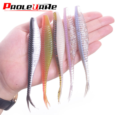 Proleurre-señuelo de pesca de agua flotante, 120mm, 7g, cola de Wobblers Swimbait, señuelo suave, olor atrayente, cebo de silicona Artificial ► Foto 1/6