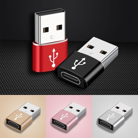 Adaptador USB tipo C para iPhone 12 Pro, convertidor USB 3,0 tipo A macho A USB 3,1 tipo C hembra, adaptador de transferencia de datos de carga ► Foto 1/6
