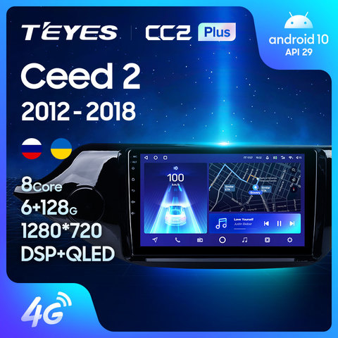 TEYES-Radio Multimedia CC2L CC2 Plus con GPS para coche, Radio con reproductor de vídeo, navegador, Android No 2 din, para Kia Ceed Cee 'd 2 JD 2007-2013 ► Foto 1/6