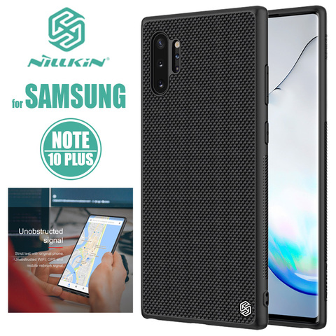 Nillkin-funda de silicona con textura de lujo para Samsung Galaxy Note 10 Plus, carcasa trasera delgada para Samsung Note 10 Plus, Nilkin ► Foto 1/6