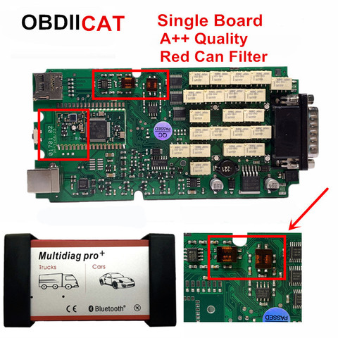 OBDIICAT-escáner de diagnóstico OBD2 para coche y camión, placa de calidad A +, Multidiag 2017,1 + keygen, Bluetooth, novedad de 2016,1 ► Foto 1/6