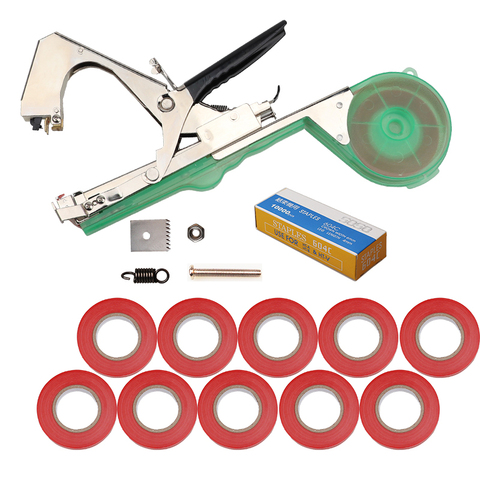 Planta atar Tapetool Tapener atar cinta máquina de encuadernación de la herramienta de jardín A5 ~ A10 embalaje opcional vegetales madre flejes ► Foto 1/6