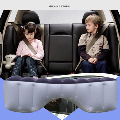 Colchón inflable de coche para niños, asiento trasero, colchoneta de Material respetuoso con el medio ambiente, cojín de cama de aire para viaje, Camping ► Foto 1/6