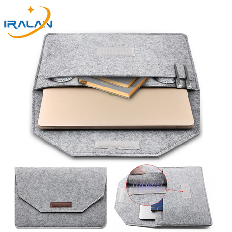 Bolso para 2022 Macbook aire 13 caso A2179 Pro 15 11 12 Portátil Bolsa de fieltro para Xiaomi 15,6 Huawei Matebook 13/X Pro ► Foto 1/6