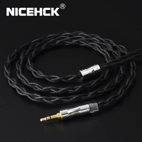 NICEHCK-Cable C4-1 de cobre y cristal Chapado en plata, 6N, 3,5/2,5/4,4mm, MMCX/2Pin/QDC/NX7 para KXXS Kanas TFZ F3 tanchjimy ► Foto 1/6