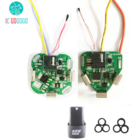 3 s 12 V 4S 16,8 V DC herramientas eléctricas de mano de litio de taladro de la batería de Li-Ion Junta de Protección BMS circuito 18650 celular paquetes 20A PCB ► Foto 1/4