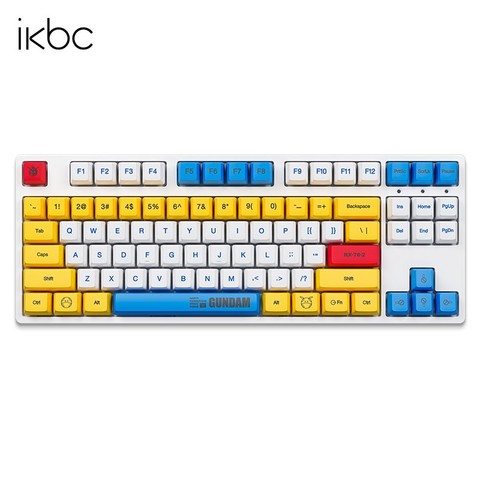 Teclado mecánico para jugar Cherry MX, Teclado mecánico inalámbrico Original, 87 teclas, PBT, para jugadores de ordenador, Gundam, ikbc, 2,4 Ghz ► Foto 1/5