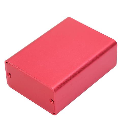 Caja de aluminio extruido PCB, carcasa de proyecto electrónico, caja de conexiones, carcasa de bricolaje, color rojo esmerilado, 23x44x60mm ► Foto 1/6