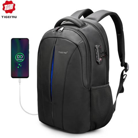 Marca Tigernu, mochilas para estudiantes masculinos, mochilas escolares impermeables, mochilas para hombres y mujeres, Mochila, Mochila para ordenador portátil, Mochila ► Foto 1/6