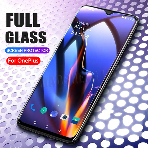 2 unids/lote completa para el vidrio templado Oneplus 6 t Protector de pantalla de vidrio 2.5D de vidrio templado 9 h para una plus 6 6 t Anti Blu-ray de vidrio ► Foto 1/6