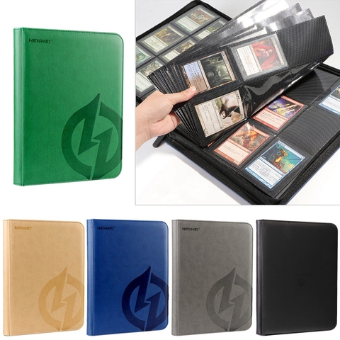 Soporte para tarjetas de bolsillo con cremallera, 360 tarjetas de capacidad, para CCG MTG, triangulación de envíos ► Foto 1/6