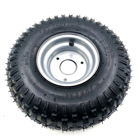 Neumático de vehículo todoterreno, rueda de 6 pulgadas, para 50cc, 70cc, 110cc, ATV pequeño, ruedas delanteras o traseras, 145/70-6 ► Foto 1/6