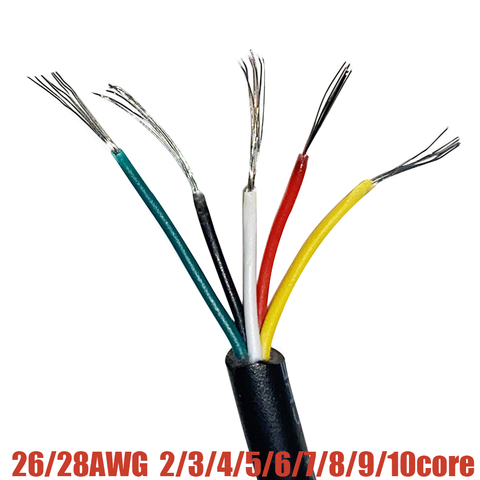 Cable conector USB tipo c, Cable de señal RVV, 2, 3, 4, 5, 6, 7, 8, 9, 10 núcleos, cobre recubierto de estaño, 26AWG 28 AWG ► Foto 1/6