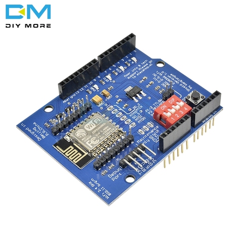 Placa de desarrollo de blindaje inalámbrico Wifi ESP8266 ESP-12, UART, para Arduino Mega UNO R3 módulo Mega 3,3 V 5V TTL Interface one ► Foto 1/6