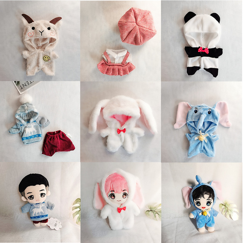 Ropa de muñeca de felpa de 20cm, accesorios para k-pop coreano EXO Idol Dolls, pijama, body, ropa para seguidores, colección de regalo ► Foto 1/6