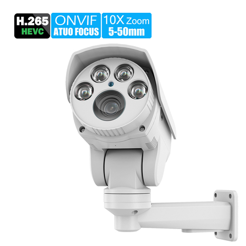 5.0MP/2MP POE 10X cámara IP PTZ H.265 + para exteriores impermeable 5,0-55mm Zoom óptico Cámara IR 80M P2P CCTV cámara de Metal de seguridad ► Foto 1/6