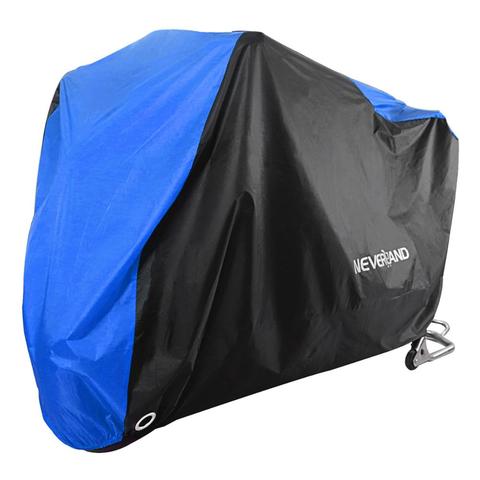 190T Negro Azul diseño impermeable motocicleta cubre motores polvo lluvia nieve UV cubierta protectora interior al aire libre M L XL XXL XXXL D45 ► Foto 1/6