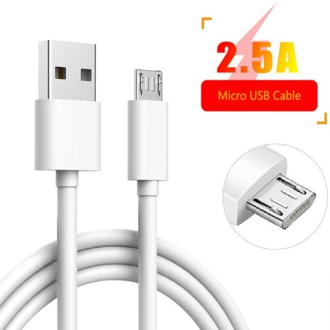 Cable cargador de teléfono Micro USB Cable de carga Android para Huawei Honor 10 lite 7 6 9i 8X 8C Y9 2022 ► Foto 1/6