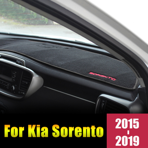 Alfombrilla antideslizante para KIA Sorento UM 2015, 2016, 2017, 2022, 2022, almohadilla de la cubierta del tablero, alfombra parasol, accesorios para coche Dashmat Prime R ► Foto 1/6