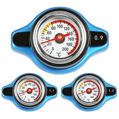 Cubierta de radiador para coche con sensor de temperatura de refrigerante (0,9 bar/1,1 bar/1,3 bar), cubierta de radiador para auto ► Foto 1/6