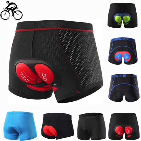 Ropa interior de ciclismo para hombre y mujer, pantalones cortos acolchados 5D de LICRA 100% a prueba de golpes para bicicleta de montaña o de carretera, 2022 ► Foto 1/6