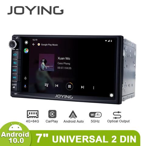 Autorradio con GPS para coche, reproductor Multimedia con Android 10, 2 din, estéreo, Unidad Central Universal de 7 pulgadas, Salida Óptica 4G, Carplay ► Foto 1/6