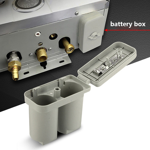 Caja de batería Universal para calentador de agua a Gas, compartimentos dobles de plástico, piezas de accesorios (gris) ► Foto 1/6