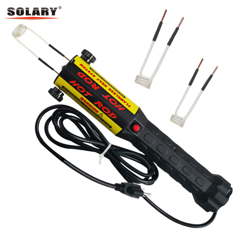 Solary calefactor por inducción magnética de 1000W 110V 220V automotriz sin llama calor calentador de inducción con bobinas de 1KW herramienta de reparación de automóviles ► Foto 1/6