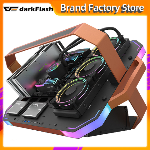 Darkflash bladex-carcasa de lujo para ordenador de escritorio, para gaming, pc, atx chasis, ARGB, iluminación, pc ► Foto 1/6