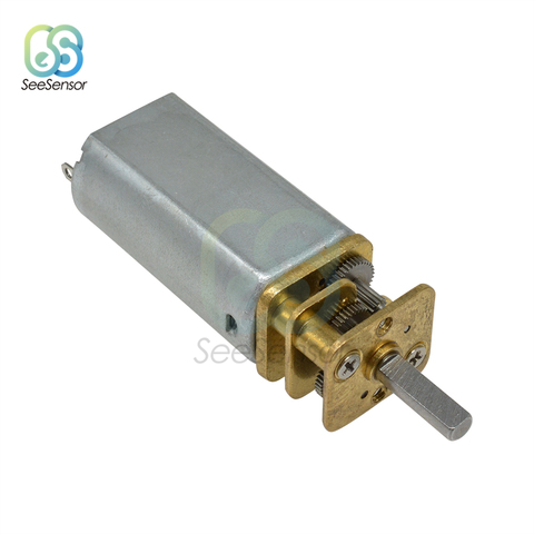 Motor de engranaje de reducción de microvelocidad, GA13-050 DC 12V, con rueda de caja de cambios de Metal 10, 30, 60, 100, 150, 200, 300RPM ► Foto 1/5