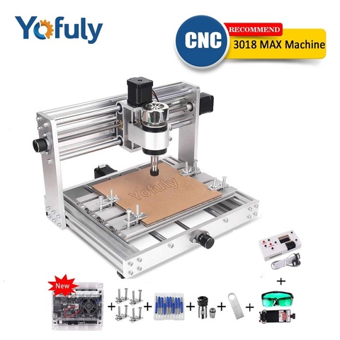 CNC 3018 Max Máquina de grabado de Metal con husillo 200w DIY Mini 15W grabador láser enrutador de madera CNC, corte MDF, fresadora ► Foto 1/6