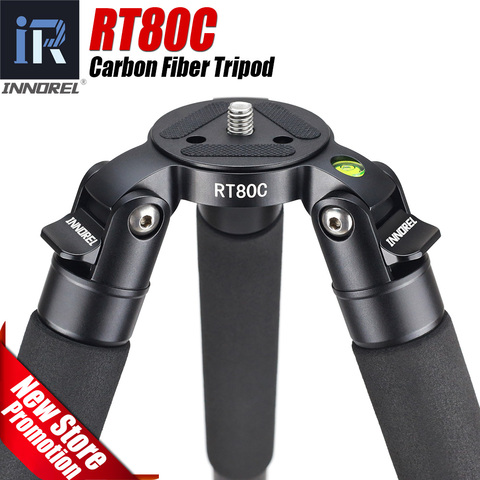 INNOREL RT80C de fibra de carbono trípode de cámara profesional aves Heavy Duty trípode 65mm de adaptador para DSLR cámara de vídeo ► Foto 1/6