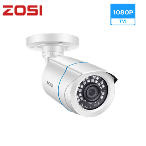 ZOSI-cámara de seguridad con visión nocturna IR para el hogar, dispositivo de vídeo CCTV TVI HD 1080P 2MP H.265, impermeable, para sistema de vigilancia ► Foto 1/6