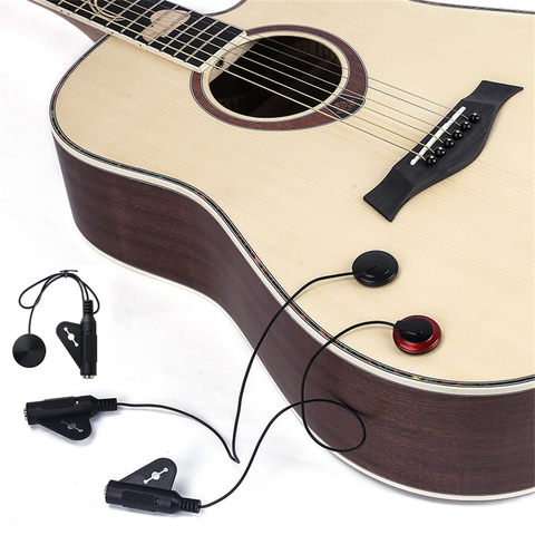 Guitarra acústica camioneta contacto piezoeléctrico camioneta para guitarra ukelele mandolina violín Banjo Kalimba arpa micrófono accesorios para Banjo ► Foto 1/6