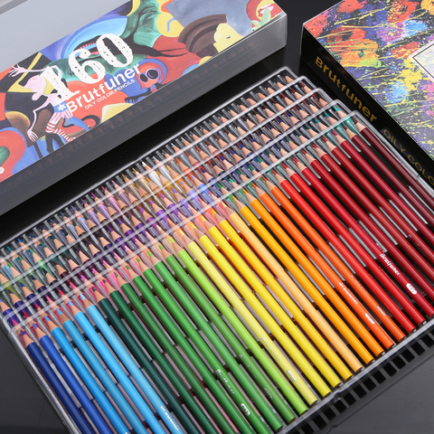 Set de lápices de colores artística de madera de 48/72/120/180 colores para dibujar bocetos libros de colorear regalos suministros de arte ► Foto 1/6